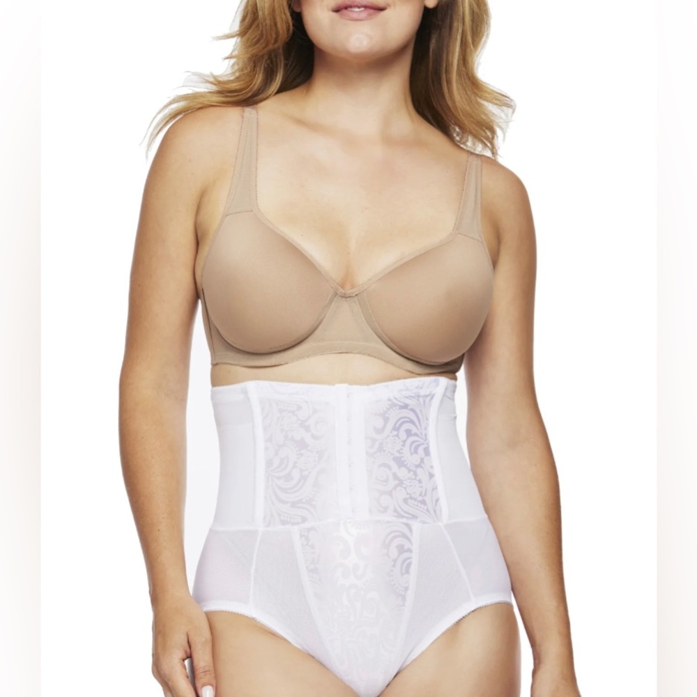 Cupid Intimates White Waist-Cinching High-Waist Shaping Brief